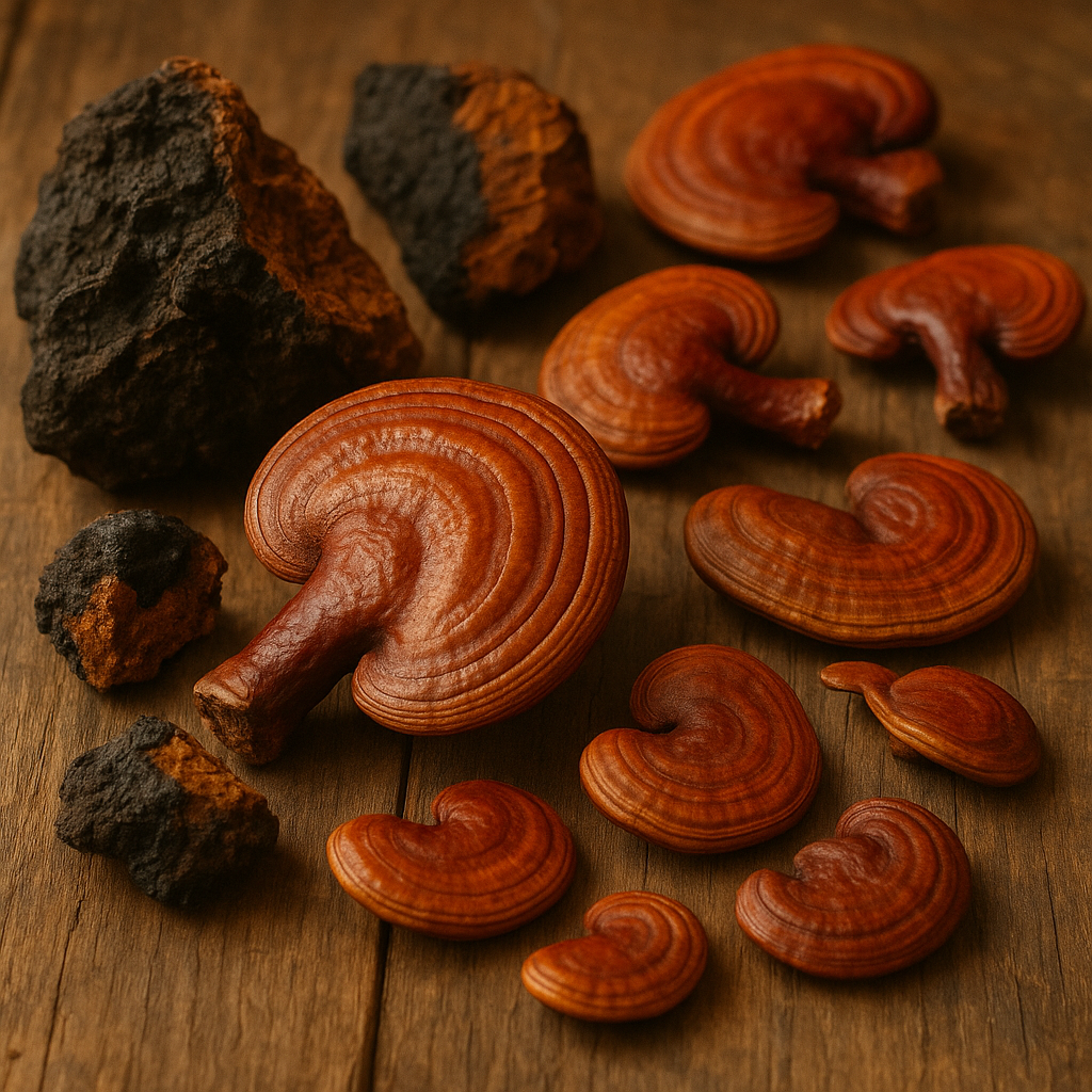 Liečivé huby reishi a chaga – prírodná podpora imunity a zdravia